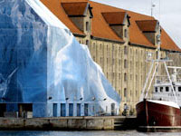 Warehouse at Nordatlatens Brygge, Copenhagen, during the COP15 UN Climate Change Conference 2009